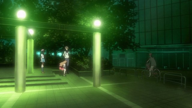 Nighttime gathering spot for the four